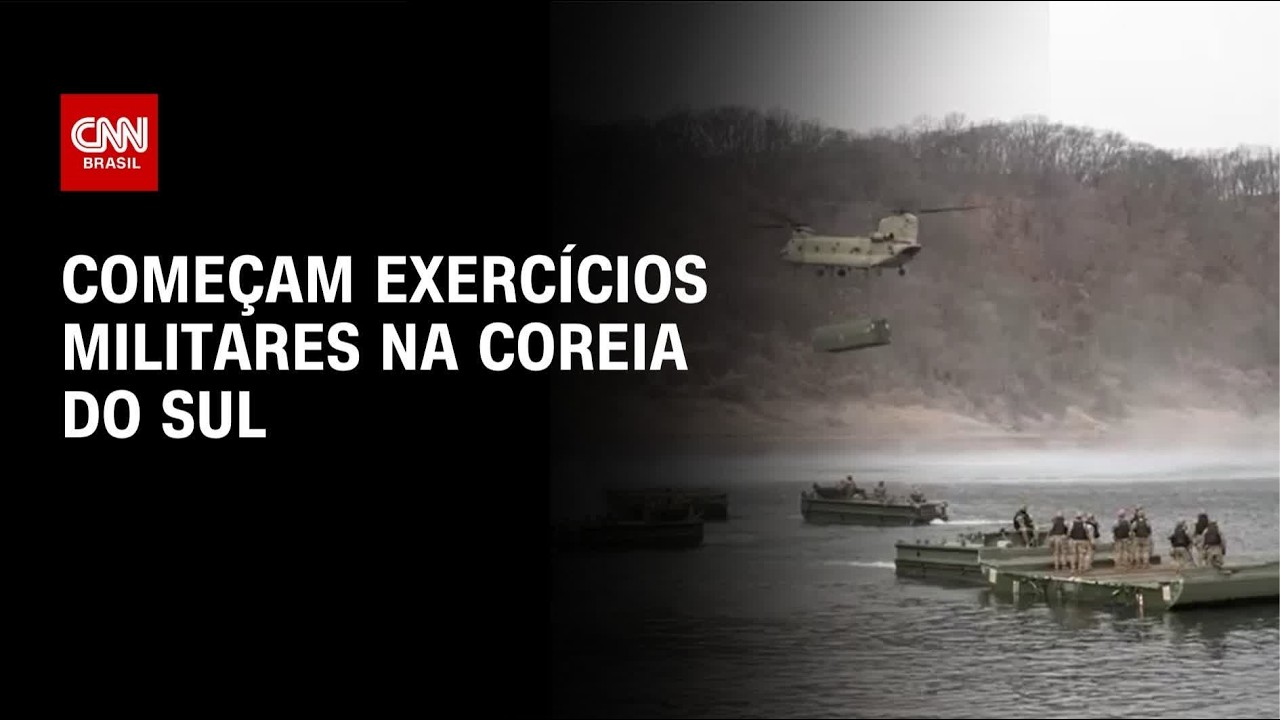 Exercícios militares na Coreia do Sul começam apesar de anúncio de Trump | LIVE CNN
