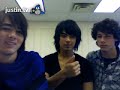 some one had a dream abt nick        awkward!!!!                 jonas brothers talking abt fans     joe yawns big time