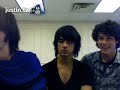 some one had a dream abt nick        awkward!!!!                 jonas brothers talking abt fans     joe yawns big time