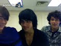 some one had a dream abt nick        awkward!!!!                 jonas brothers talking abt fans     joe yawns big time
