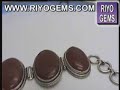 Silver Bracelet Silver Gemstone Bracelet B-355