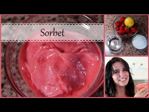 how to make lemon sorbet in a lemon