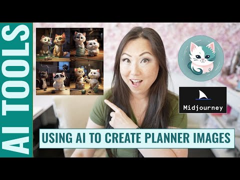 How to use AI Tools To Create Images for Planners - Beginner MidJourney Tutorial