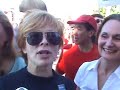 Frances Fisher, Zach Braff, Minnie Driver, And Sarah Silverman Talk About The WGA Strike Frances Fisher, Zach Braff, Minnie Driver, And Sarah Silverman Talk About The WGA Strike