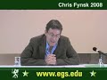 Chris Fynsk - European Graduate School - 2008 4 Chris Fynsk - European Graduate School - 2008 4