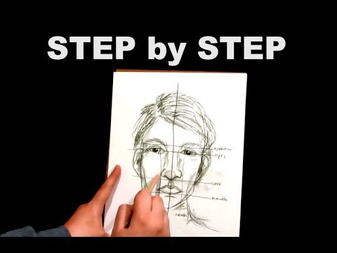 how to draw step by step a face