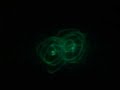 Hologlyphic Movies- Gelationous Vertibre - on 3D volumetric display with holographic properties