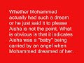 Aisha The Child Wife of Mohammed