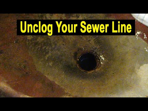 how to unclog main sewer line