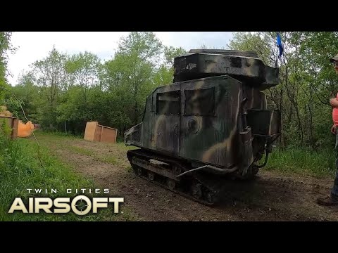 Airsoft TANK comes into battle - Twin Cities Airsoft (Giant Airsoft Game XVI)