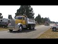Kenworth Trucks Leaving the Shelton Truck Show