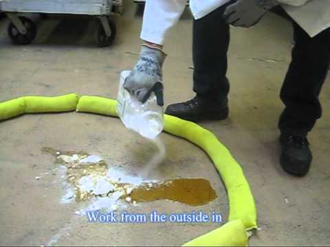 chemical spill - Overview of how University workers can respond to a hazardous chemical spill. Topics include: Personal protective equipment (PPE), Reference (Chemical Hygien...