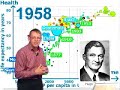 with hans rosling. 

in the first gapcast from gapminder professor hans rosling shows how economic growth, public health and sexual rights have changed in  ... all � sweden during 300 years. in only 6 minutes he shows life expectancy and gdp per capita of sweden from 1709 to 2004. with trendalyzer graphics he compares historic sweden with countries of today. 300 years of swedish progress covers today�s disparity from sierra leone to japan. wheras education of midwives started in 1709 it was only in the 1970�es that family planning was included in their training. sexual rights came late in sweden compared to progress in health and wealth.
