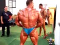 posing backstage