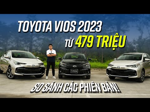 Toyota Vios 2023 chốt giá 592 triệu cao nhất! Đây là khác biệt từ bản số sàn đến bản full