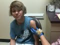Gage getting some shots