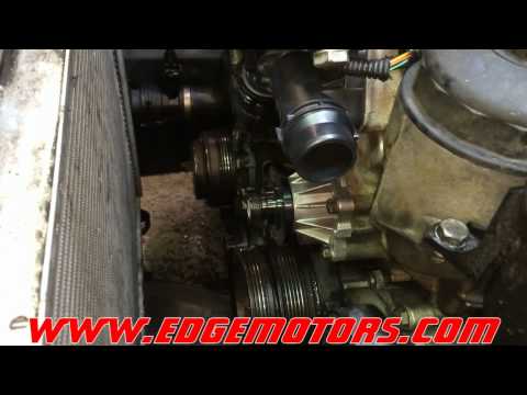 E46 3 series bmw water pump and thermostat replacement DIY by Edge Motors