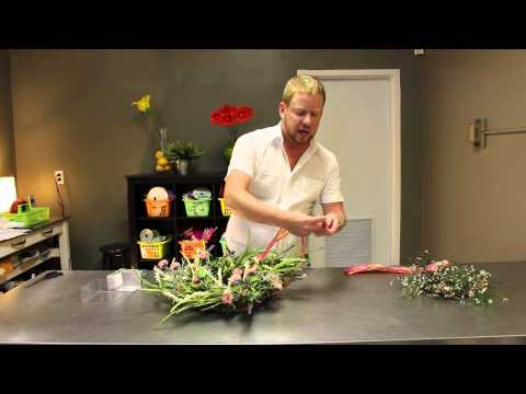 how to attach wreath to glass door