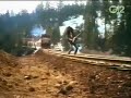 This idiot nearly gets HIT BY A TRAIN!!!