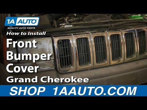 How To Install Remove Front Bumper Cover 1993-98 Jeep Grand Cherokee