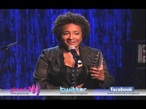 Wanda Sykes accepts the Stephen F. Kolzak Award at the 21st Annual GLAAD Media Awards in Los Angeles 