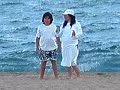 Miriam Y Martin en Santa susanna beach