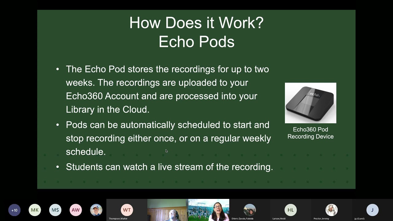 Echo360 Classroom Recording, and Echo360 Universal Capture for Home Office Recordings 20210811 09014