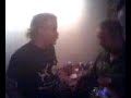 video uploaded from my mobile phone of us talking of howard devoto and their partnership, the death of ian curtis and the resent death of tony wilson. all backstage at malo.