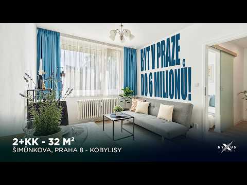 Video Prodej bytu 2+kk - 32 m², komora, Šimůnkova, Praha 8 - Kobylisy