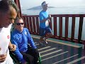 Ultra Runner Dean Karnazes pushes David Ames over GGB 10/3