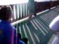 Ultra Runner Dean Karnazes pushes David Ames over GGB 10/3