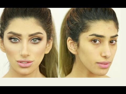 Soft Cat Eye, Conturing Long, Slim Face حنان النجاده مكياج ناعم جذاب