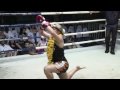 Sally (Tiger Muay Thai) scores a 2nd round KO at patong Boxing stadium