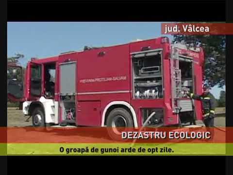 Groapa de gunoi din Măldărești arde în continuare