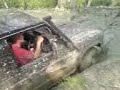 Part 14 Ken in his Pajero having fun through the mud hole