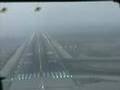 AUH_Approach landing in Fog Cockpit view Abu Dhabi airport