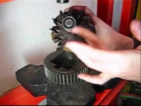 how to quiet alternator bearings