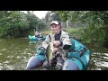 Black Bass en float tube Black Bass en float tube