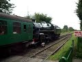 73096 leaves Ropley Station