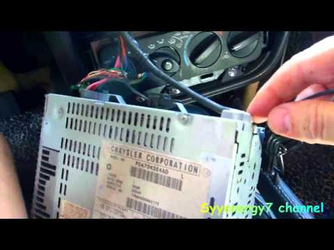 Chrysler Sebring RADIO REMOVAL & Sirius FM Direct Adapter