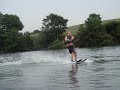Water-skiing crash landing