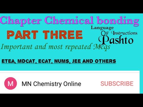 Chemical bonding Mcqs in PASHTO #Mcqs based on chemical bonding# Hybridization Mcqs# bond order Mcqs