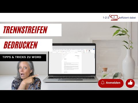 Zeit sparen mit MS Word #9 Trennstreifen bedrucken