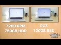 MacBook Pro: OCZ 120GB Vertex 3 SSD vs 7200 RPM HD - Speedtest & Bootup
