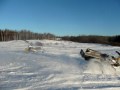 Snowmobile nose dive crash