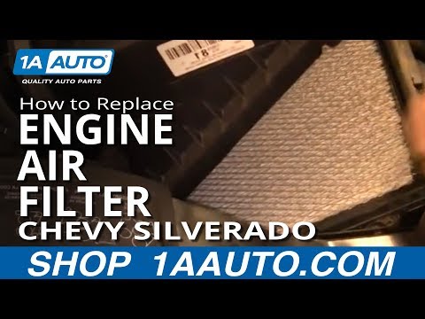 How To Install Replace Engine Air FIlter Chevy SIlverado GMC Sierra 1500 4.3L 99-06 1AAuto.com