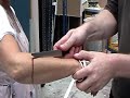 Fake knife with blood effect