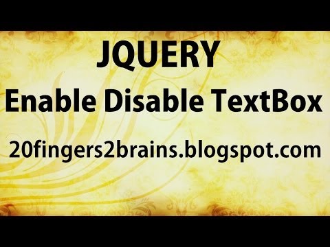 how to disable control in jquery