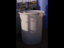 200 Gal Polyethylene vertical holding tank.  #858A