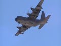 An HC-130 recovers at Nellis AFB.